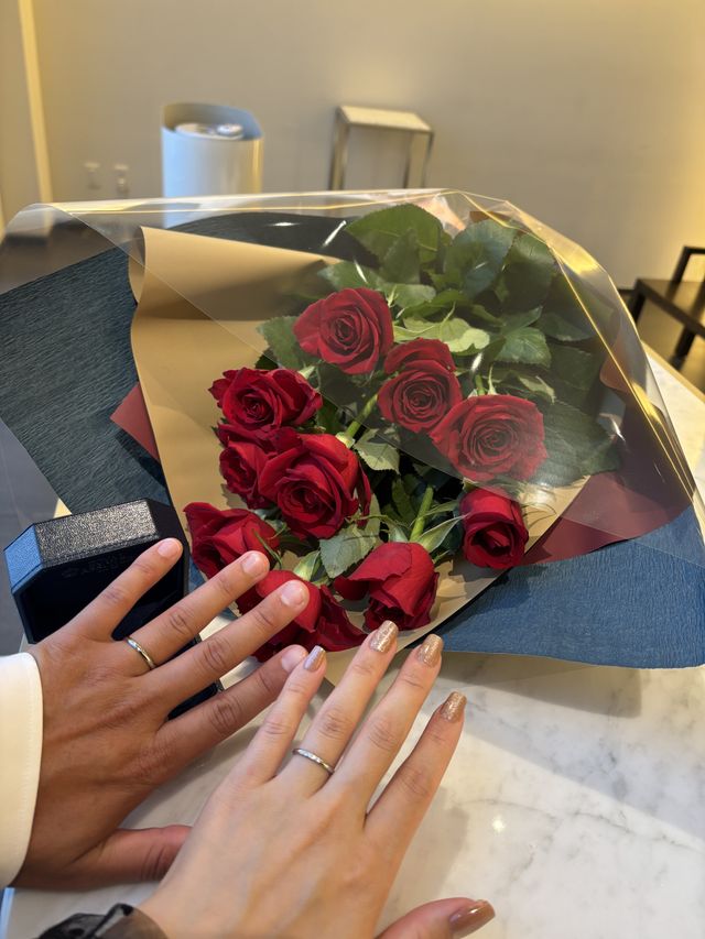 ダイヤモンドの輝きがすごい！
決め手になったポイントです！