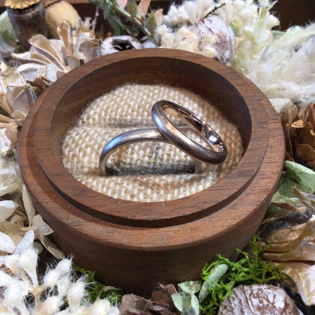 お互いへ作り合った想い出のリング