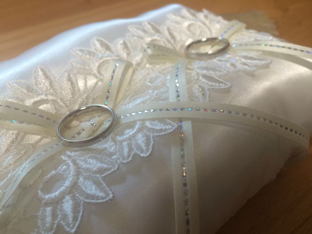 頂いたリングピロー