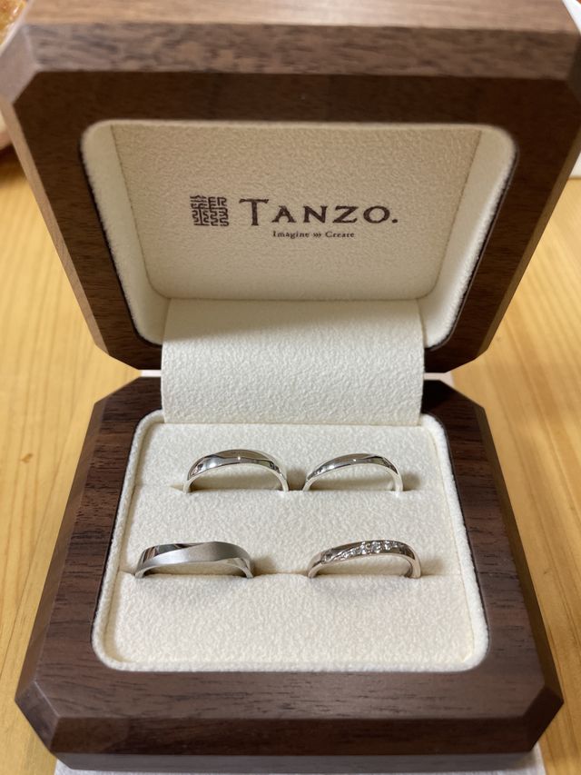 結婚35周年の記念にペアリングを作りました。
