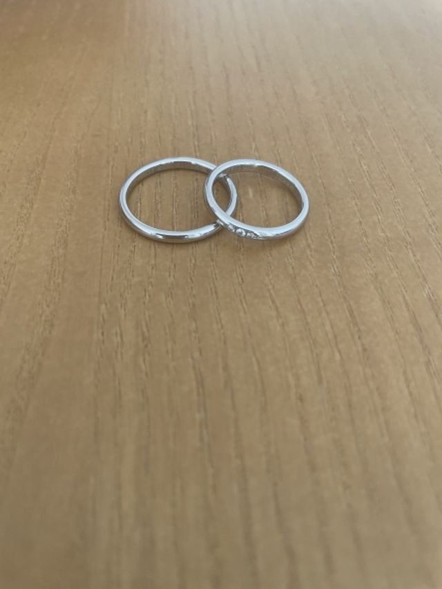 結婚指輪です。