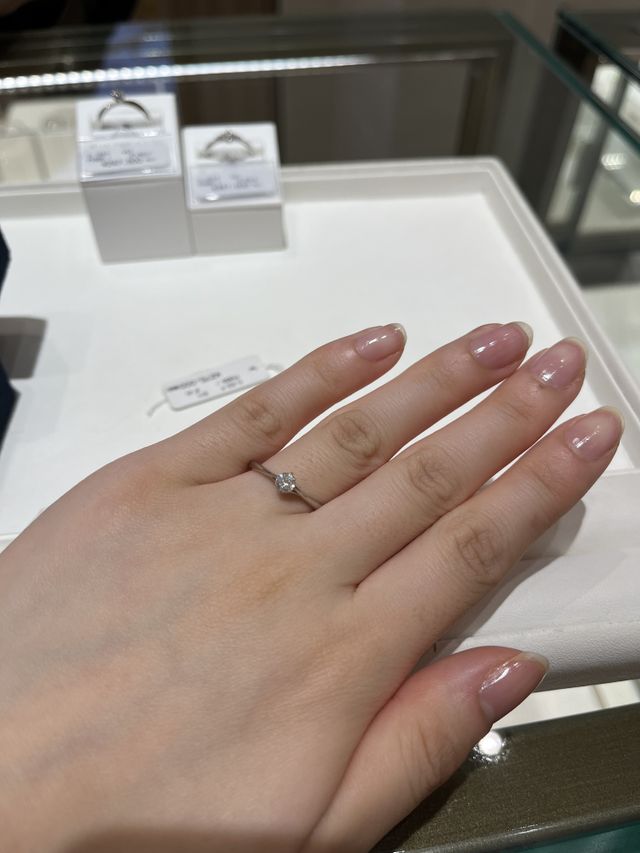 一粒ダイヤの指輪