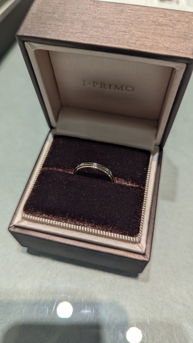 結婚指輪受取時