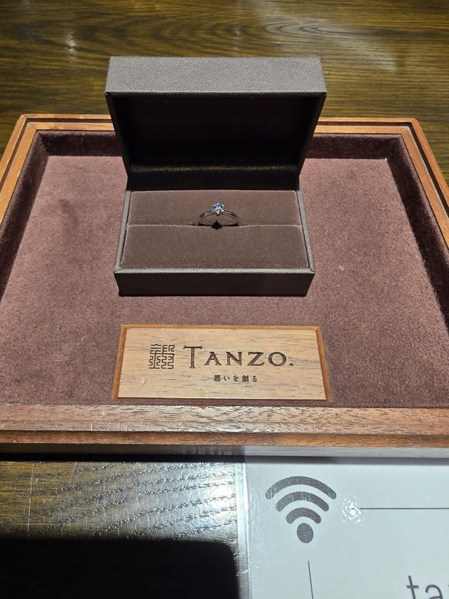 婚約指輪納品時