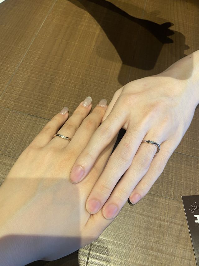 結婚指輪（装着時）