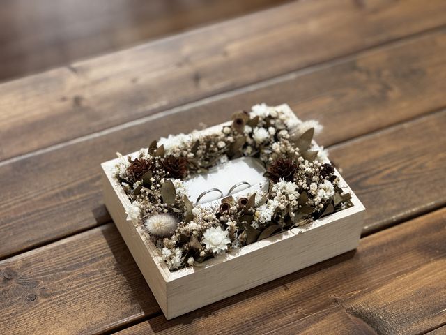 お店で完成した際の写真です。素敵な入れ物に入れてくれました！