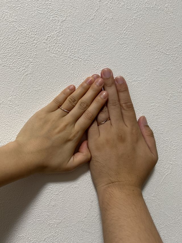 手を開いた時の写真