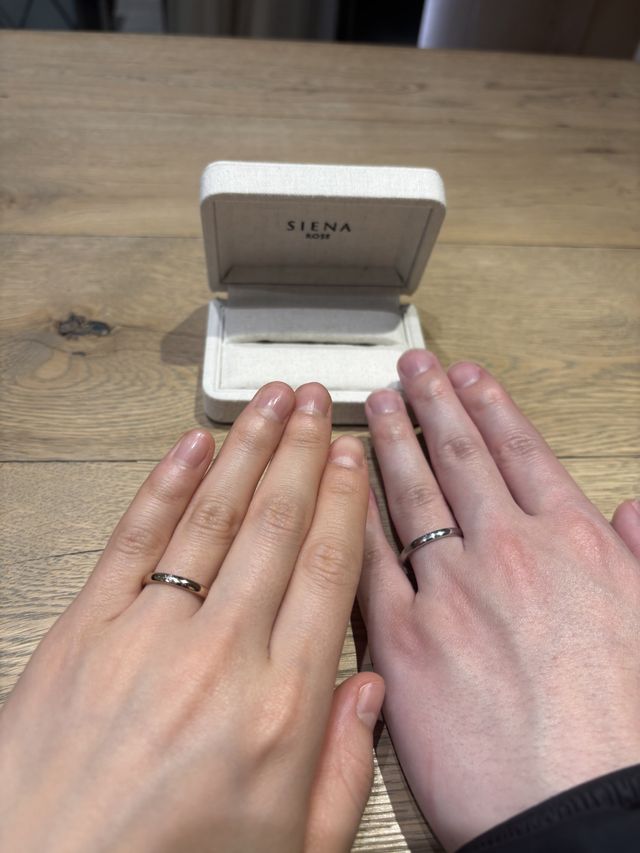 指輪届きました！
