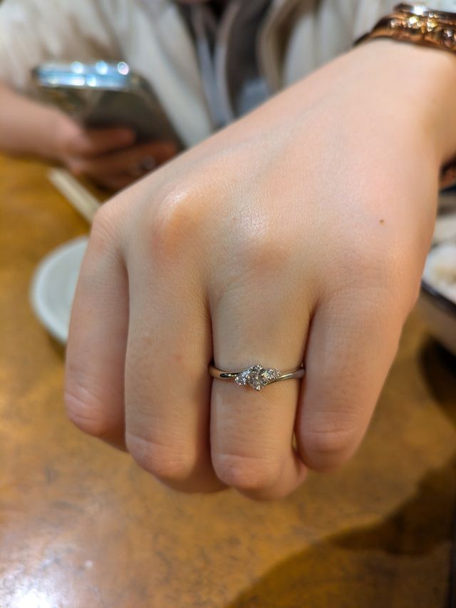 居酒屋デートにも付けて行ってくれたときの写真