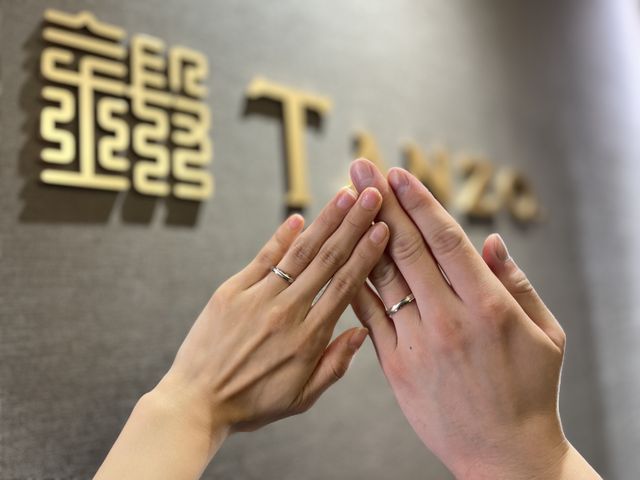 婚約指輪コンビ