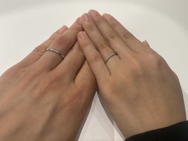 店舗にてルシエのフォレを試着