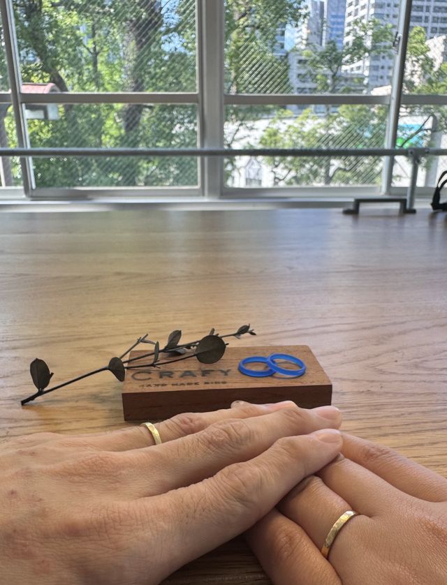 結婚指輪作り楽しかった(^^)