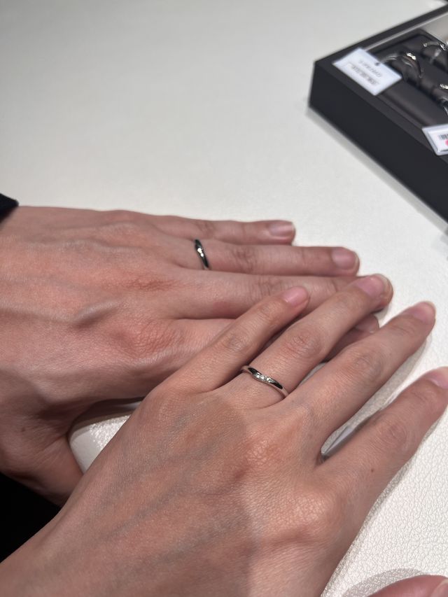 1番最初に試着させていただいた指輪