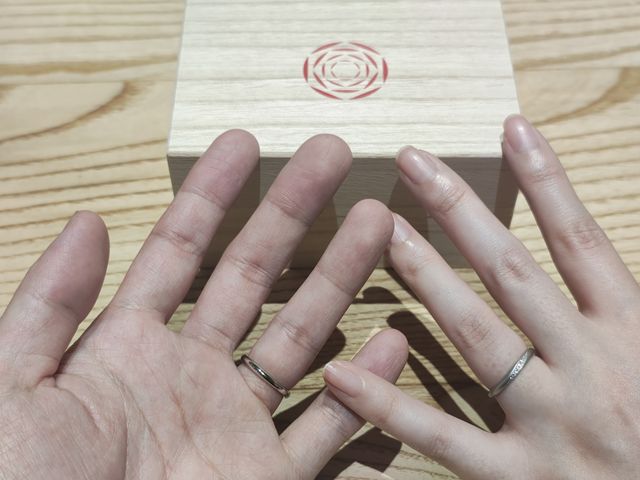 指輪も桐箱も素敵でした！