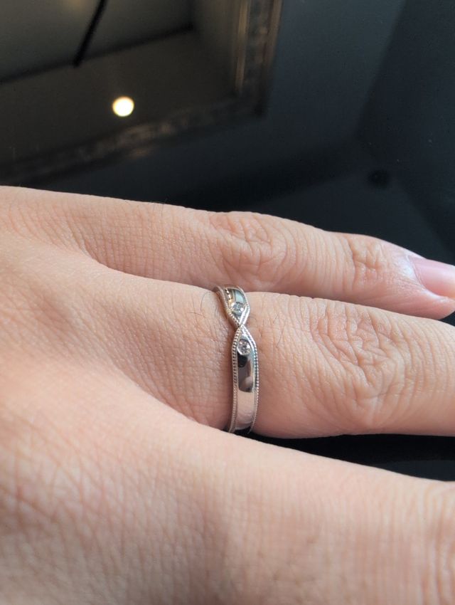 男性用もダイヤを入れました。