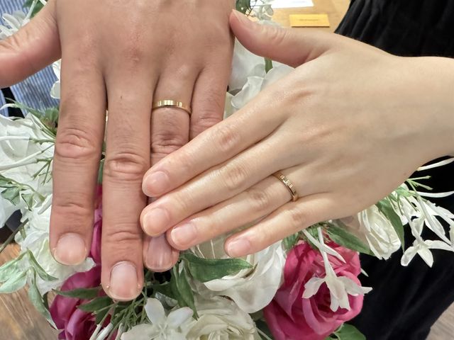 イエローゴールド、ストレート、角落とし、ヘアライン