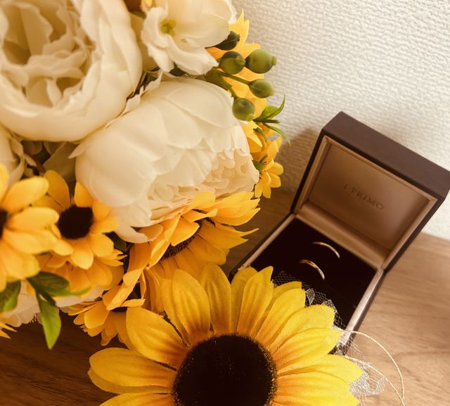 ブーケと一緒に