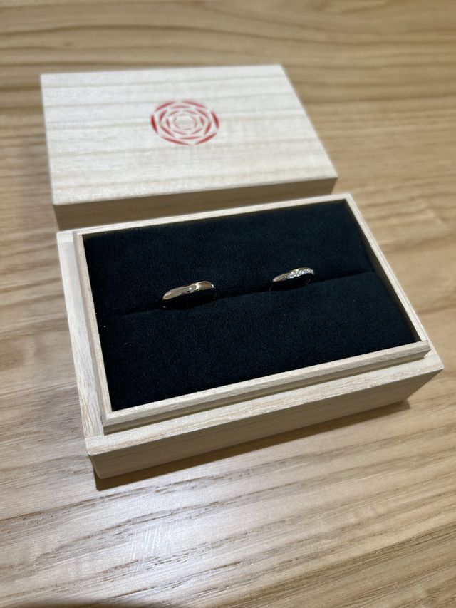 男性はツヤ加工しました