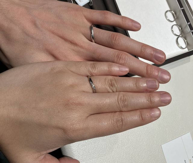 ペアリングをイメージしての試着