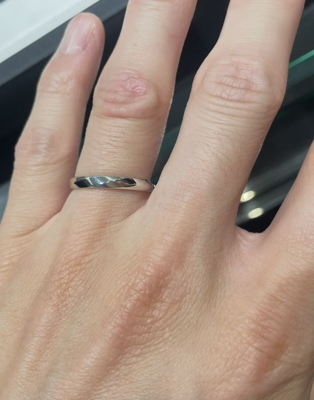 ダイヤなしの試着時です