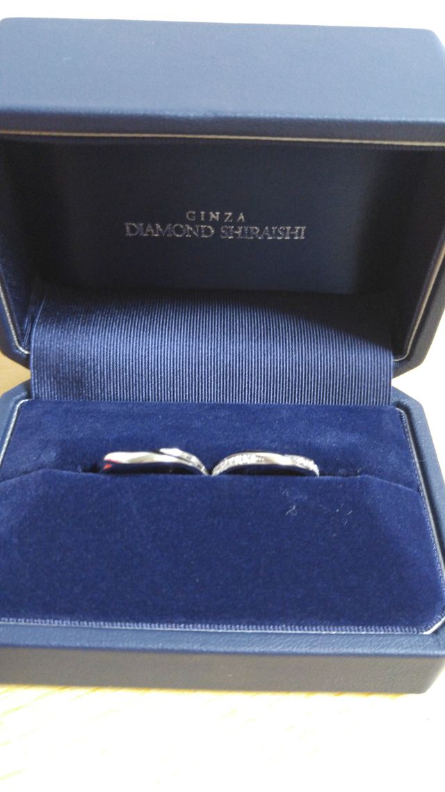 初めての結婚指輪。