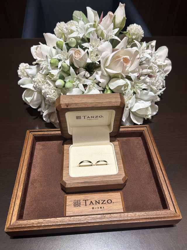 結婚指輪の完成写真