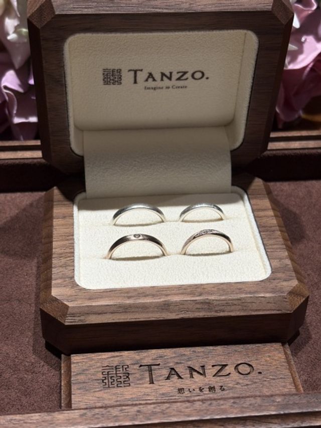 入籍指輪と結婚指輪です