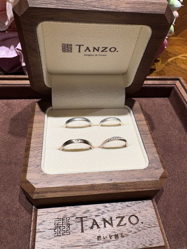 フルオーダーで結婚指輪を作らせてもらいました。