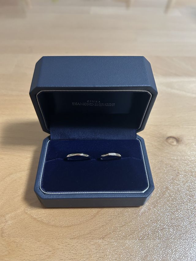 指輪の箱が素敵です