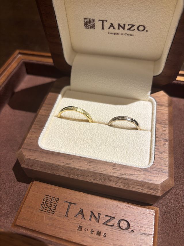 素敵な結婚指輪ができました。