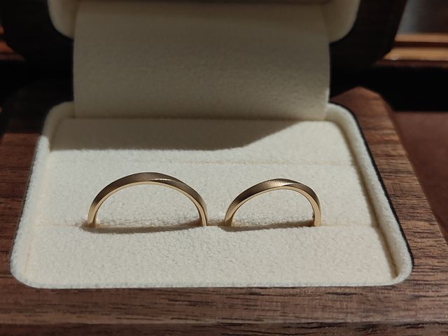 イエローゴールドで加工して頂きました。