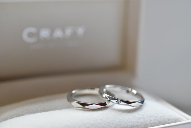 お互いに作り合った指輪