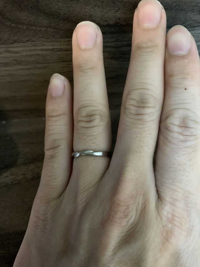 購入した翌日。付け心地が良いです。