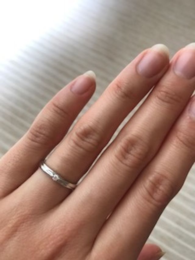 1粒のダイヤが美しいです&hearts;