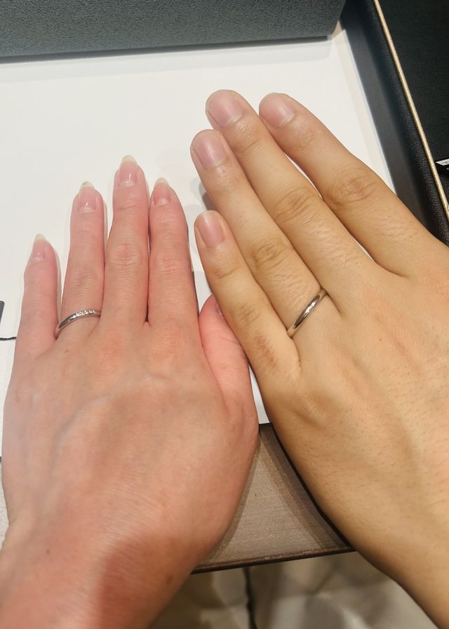 ダイヤモンドの輝きが綺麗でした。
