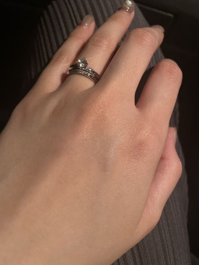 婚約指輪と結婚指輪をセットで購入しました