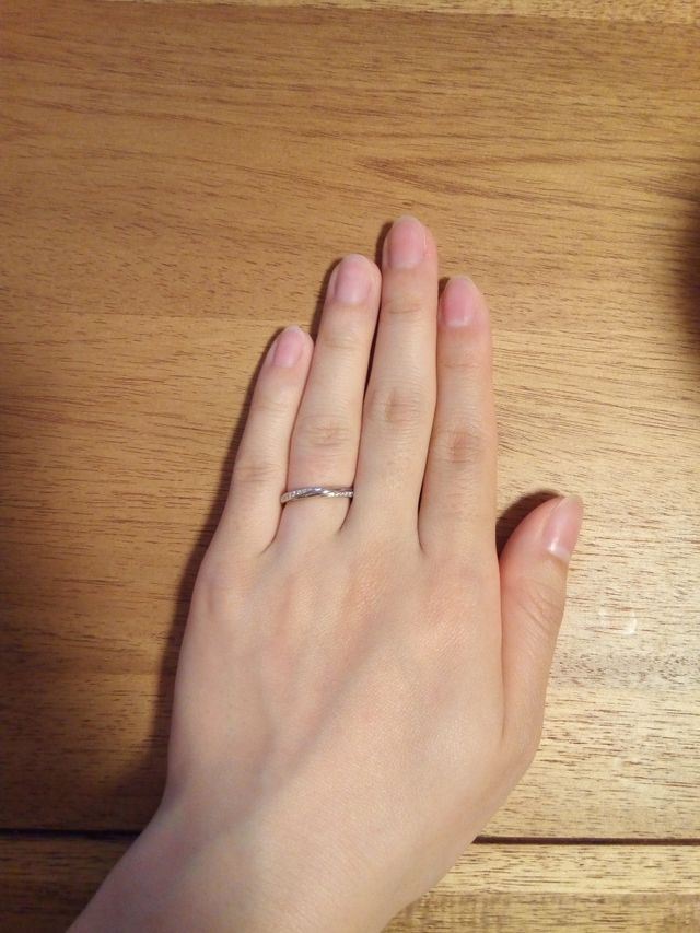 銀座ダイヤモンドシライシの結婚指輪です。