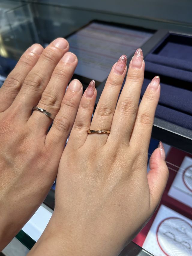 TOMOEの紙縒試着写真