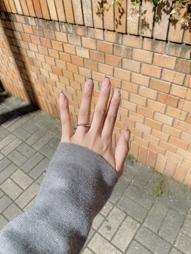 婚約指輪で選びました