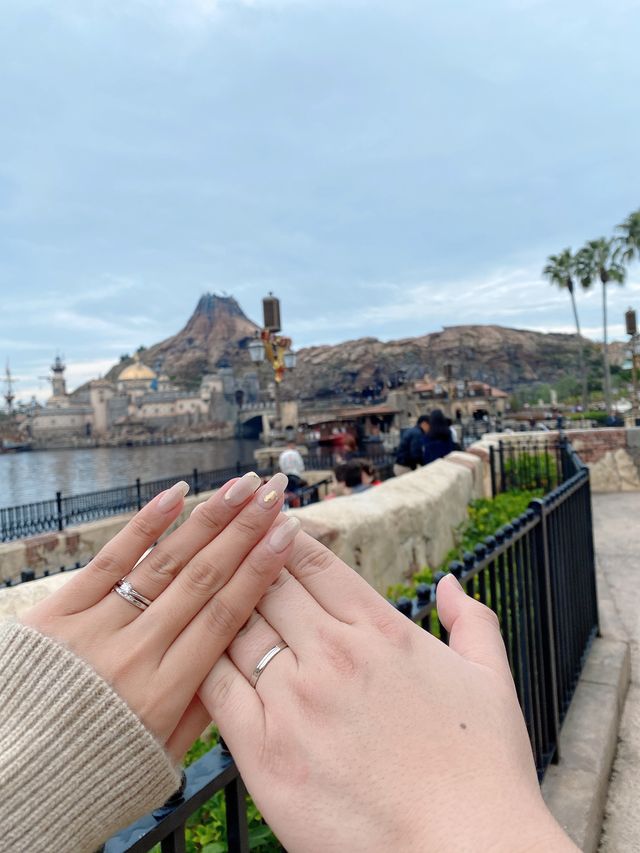 婚約指輪との重ね付け