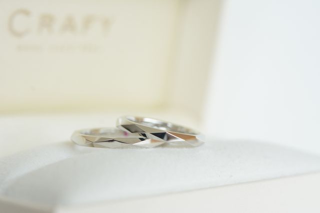 指輪完成時の写真データをメールにて頂きました