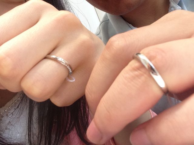 他ブランドで、似たものを試着した時の画像。