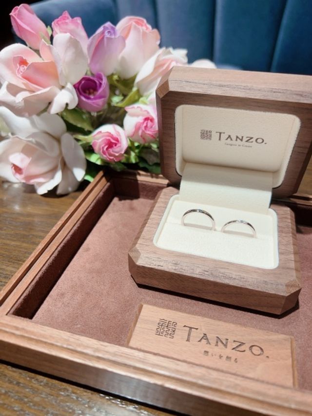 結婚指輪納品日撮影したものです