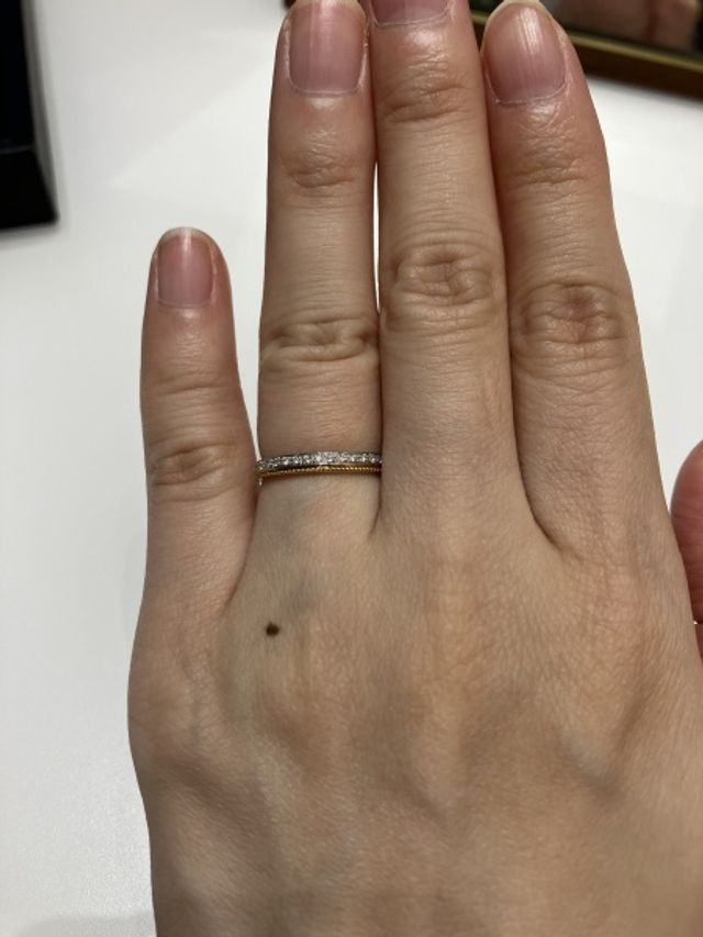 ミル打ちがお洒落なリング
