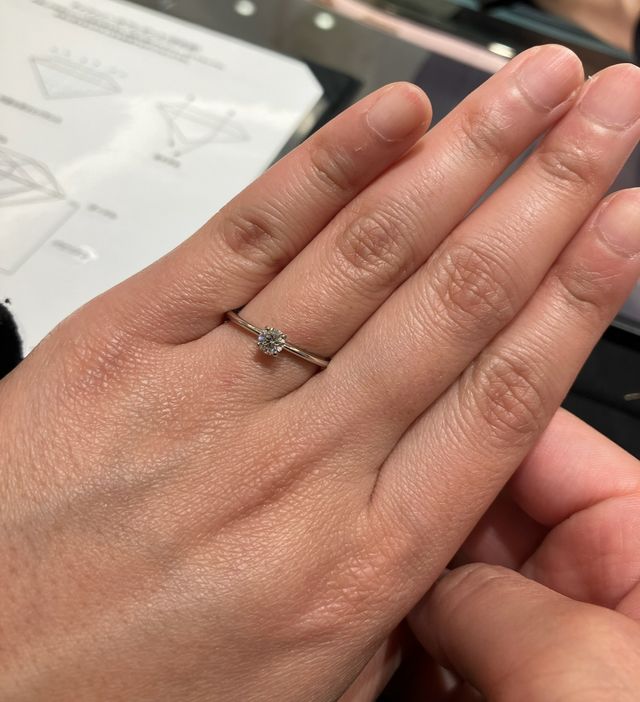 王道の綺麗な指輪でした