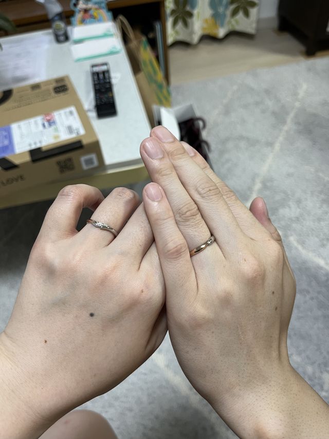 家に帰ってもう一度着用してみました。可愛い！