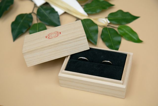 結婚式前
箱がいいので神前式でそのまま使う事が出来ました。