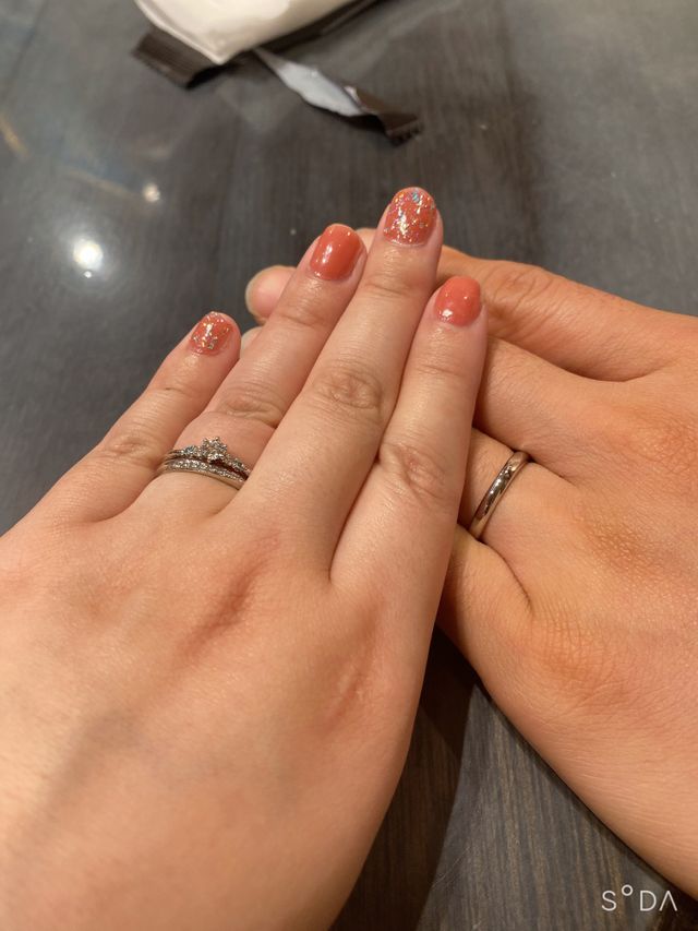 二人で着用時に撮影