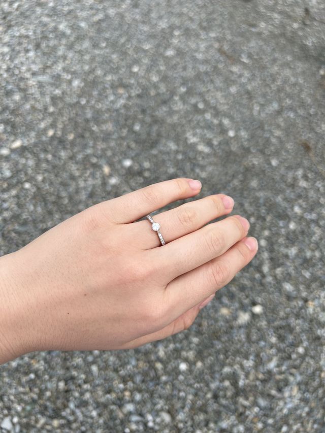 室内と屋外でまた輝きが変わって、そこがいい！