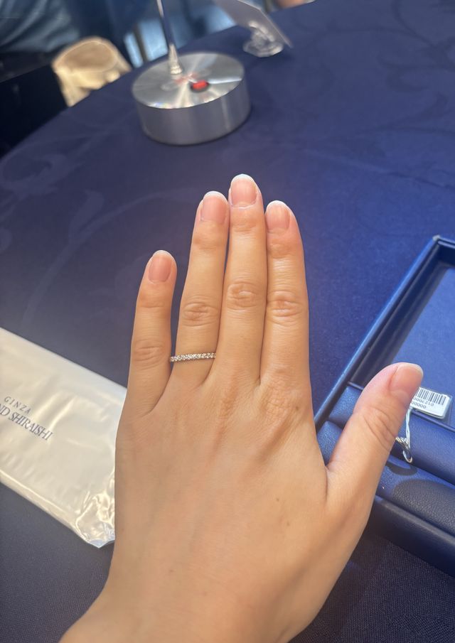 購入した指輪です！